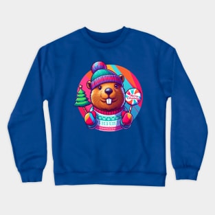 Funny Beavers Christmas Crewneck Sweatshirt